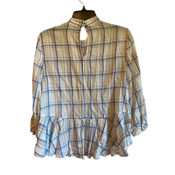 Anthropologie Maeve Sava Plaid Swing Top - Picture 3 of 8